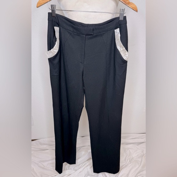 Vintage Wool Pants with White Frill Accent - Picture 2 of 7